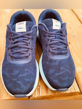 Ryka Academy Blue Mesh Walking Sneakers